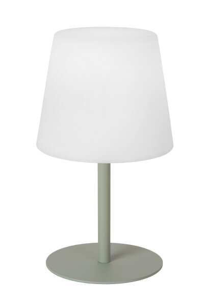 LED Tischlampe Akku Messing Grün 2700 K 41 cm blendarm