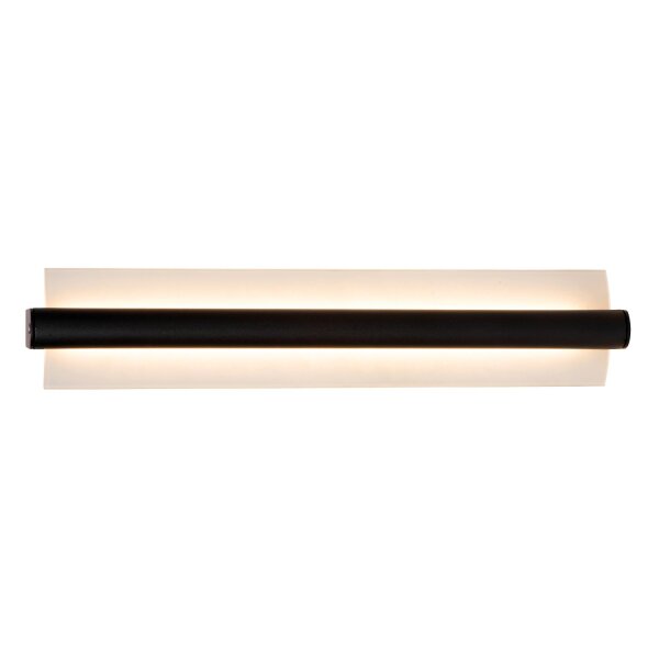 LED Wandleuchte Schwarz 3000 K IP44 L:45 cm edel