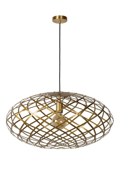 Pendelleuchte Metall in Messing E27 Ø65 cm Draht modern