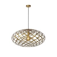 Pendelleuchte Metall in Messing E27 Ø65 cm Draht...