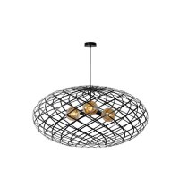 H&auml;ngelampe Schwarz E27 &Oslash;100 cm 3-flammig...