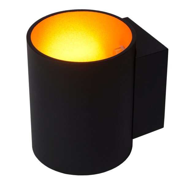 Wandleuchte Up Down Schwarz Gold G9 H:10 cm edel