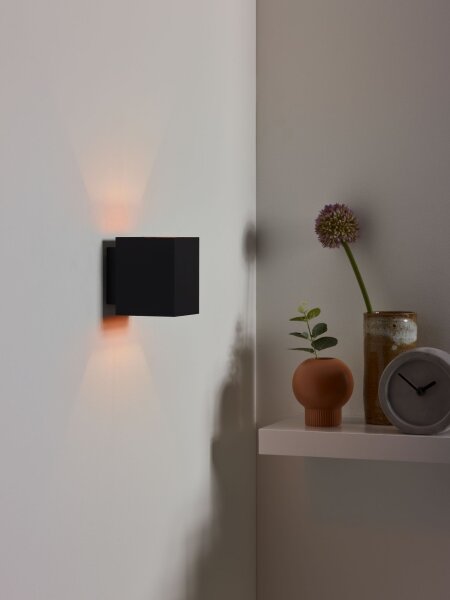 Wandleuchte Up Down Schwarz Gold G9 H:10 cm modern