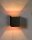 Wandleuchte Up Down Schwarz Gold G9 H:10 cm modern