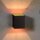 Wandleuchte Up Down Schwarz Gold G9 H:10 cm modern