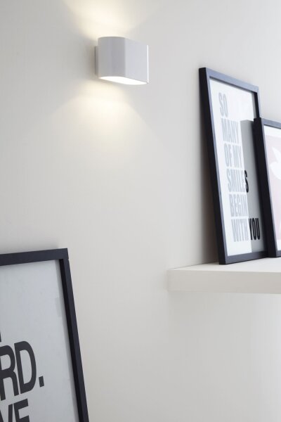Wandlampe Weiß G9 Up Down L:16 cm modern edel