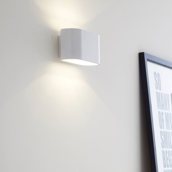 Wandlampe Weiß G9 Up Down L:16 cm modern edel
