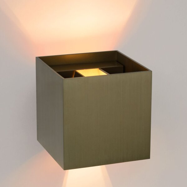 Wandlampe verstellbar Rost 2700 K G9 H:9 cm edel