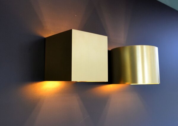 Wandlampe Up Down Messing 2700 K G9 B:13 cm edel