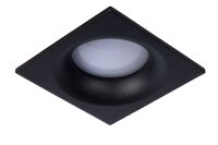 Einbaustrahler Schwarz GU10 B:8 cm quadratisch