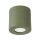 Aufbaustrahler Beton Olivgrün GU10 B:10 cm Modern