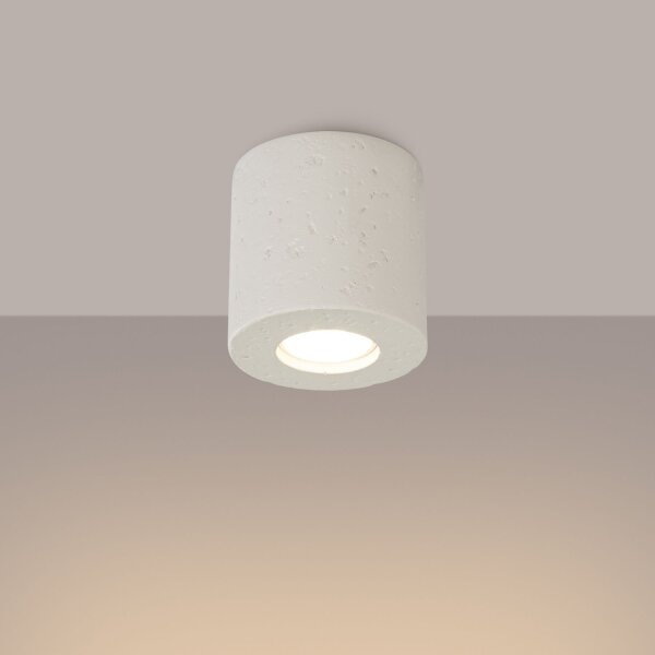 Deckenstrahler Beton Beige GU10 Ø 10 cm rund