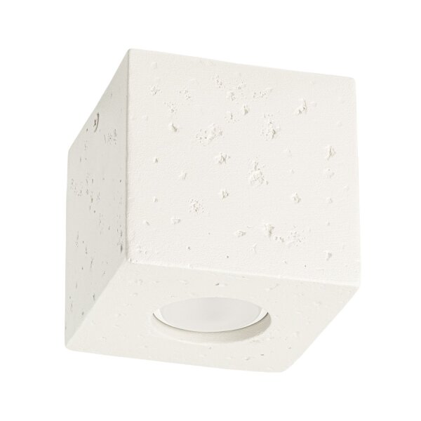 Deckenstrahler Beton Beige GU10 B:10 cm Aufbau Spot