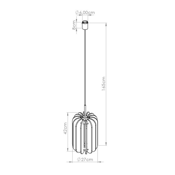 Hängelampe Filz Marine Blau E27 L:27 cm blendarm Modern