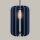 Hängelampe Filz Marine Blau E27 L:27 cm blendarm Modern