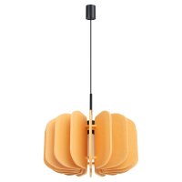 Hängelampe Filz Gelb E27 L:45 cm blendarm Modern
