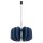 Pendelleuchte Filz Marine Blau E27 L:45 cm Rund