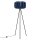 Stehlampe Tripod Filz Marineblau E27 H:134 cm Schalter