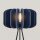 Stehlampe Tripod Filz Marineblau E27 H:134 cm Schalter