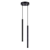 Pendelleuchte Metall Schwarz G9 L:15 cm 2-flammig