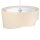 Suspension MADAN crème blanc rond Ø50cm
