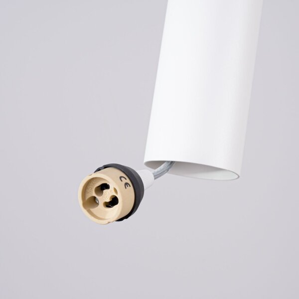 Hängelampe Stahl Weiß GU10 L:15 cm Modern Design