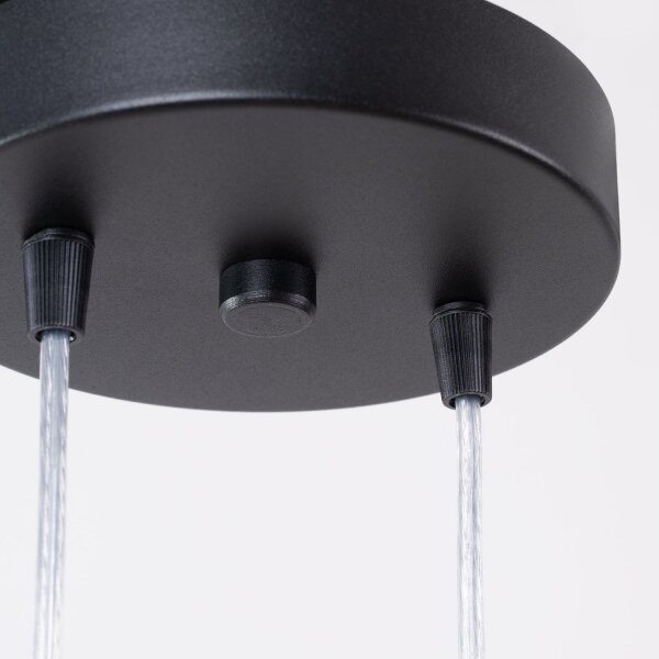 Pendelleuchte Stahl Schwarz akzentuiert GU10 L:15 cm