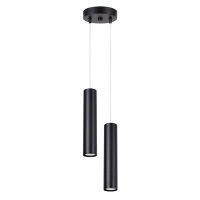 Pendelleuchte Stahl Schwarz akzentuiert GU10 L:15 cm