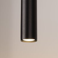 Pendelleuchte Stahl Schwarz akzentuiert GU10 L:15 cm