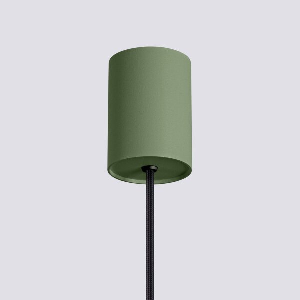 Hängelampe Stahl Aluminium Grün E14 L:14 cm Modern