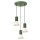 Hängelampe Stahl Aluminium Olivgrün Beige E14 L:30 cm