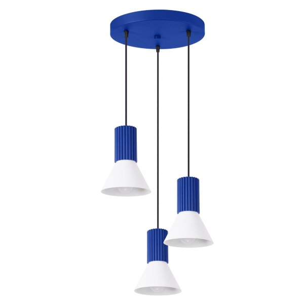 Pendelleuchte Metall Ultramarin E14 L:30 cm Modern