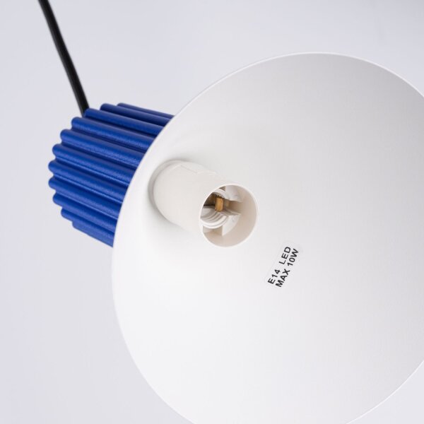Pendelleuchte Metall Ultramarin E14 L:30 cm Modern