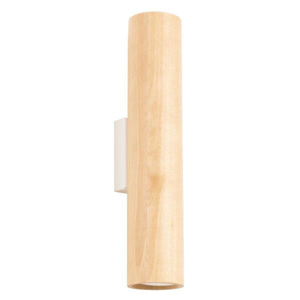Wandleuchte Up Down Holz Natur GU10 H:30 cm Modern