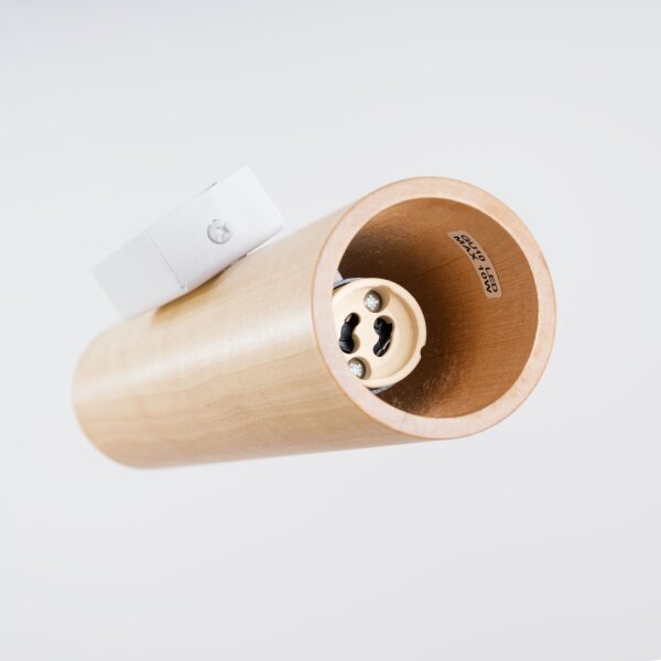 Wandleuchte Up Down Holz Natur GU10 H:30 cm Modern