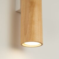Wandleuchte Up Down Holz Natur GU10 H:30 cm Modern