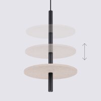 Hängelampe Filz Beige G9 L:30 cm Modernes Design