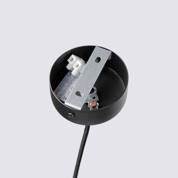 Runde Pendelleuchte Stahl Filz Gelb G9 Ø30 cm Modern