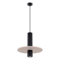 Pendelleuchte Stahl Filz Beige GU10 L:30 cm blendarm
