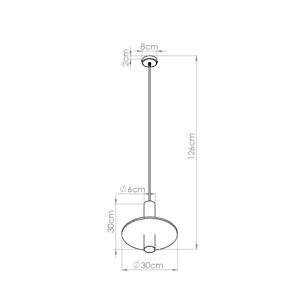 Hängelampe Stahl Filz Gelb GU10 Ø30 cm rund Modern