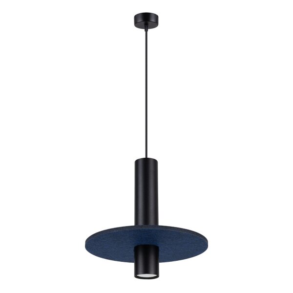 Pendelleuchte Stahl Filz Marineblau GU10 Ø30 cm Modern