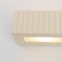 Up Down Wandleuchte Keramik Beige indirekt E27 B:34 cm