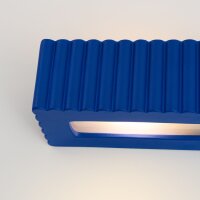 Wandlampe Keramik Ultramarin E27 B:34 cm Up Down Modern