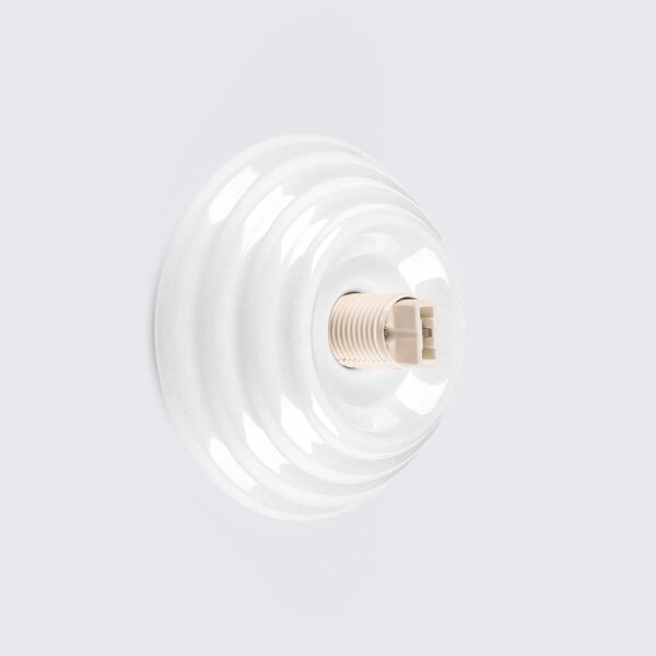 Wandleuchte Keramik Glas G9 IP44 T:16 cm blendarm