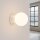 Wandleuchte Keramik Glas G9 IP44 T:16 cm blendarm