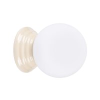 Wandlampe Keramik Glas Beige G9 IP44 B:12 cm blendarm