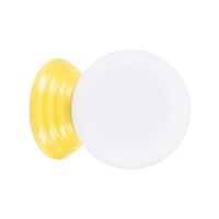 Wandleuchte Keramik Glas Gelb G9 IP44 T:16 cm blendarm