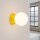 Wandleuchte Keramik Glas Gelb G9 IP44 T:16 cm blendarm