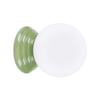 Wandleuchte Keramik Glas Olivgrün G9 IP44 T:16 cm