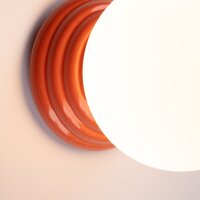 Wandlampe Keramik Glas Pfirsich G9 IP44 T:16 cm Modern